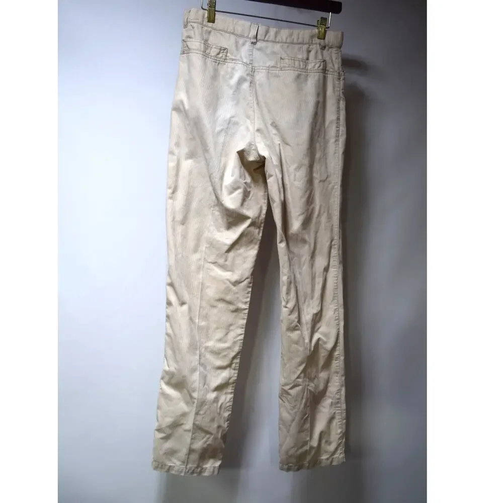 BOSS Hugo Boss Men’s Beige Micro Check Cotton Chino Pants Size 31